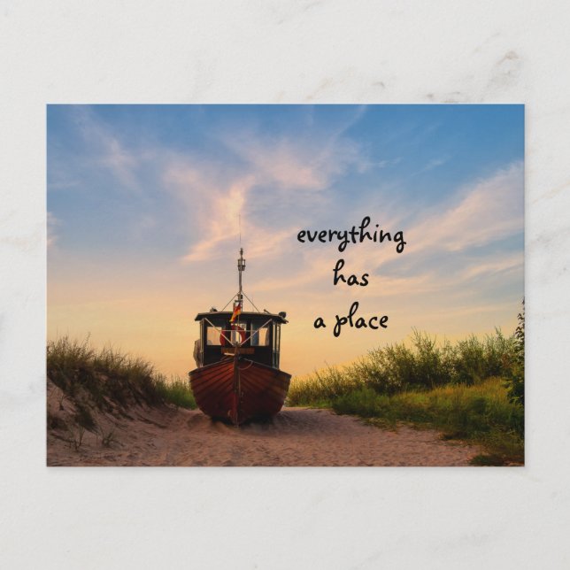 Everything has a place postcard (Front)