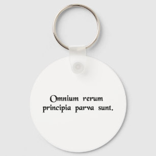 Everything has a small beginning. keychain