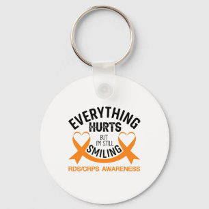 Everything Hurts I'm Still Smiling - Rsd Crps Awar Keychain