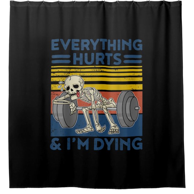 Everything Hurts Weightlifting Ness Gym Gift (Front)