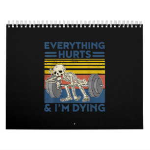 Everything Hurts Weightlifting Ness Gym Gift Calendar