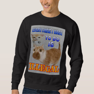 Everything I want to do is illegal Men Sweatshirt