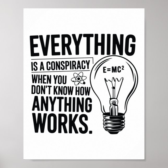 Everything Is A Conspiracy... Sticker  Poster (Front)