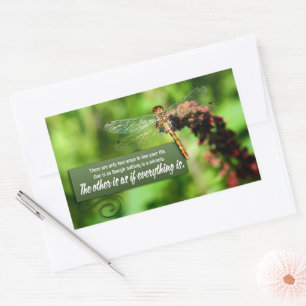 "Everything is a miracle" Inspirational Quote Sticker