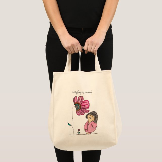 "Everything is a Miracle" Tote Bag (Front (Product))