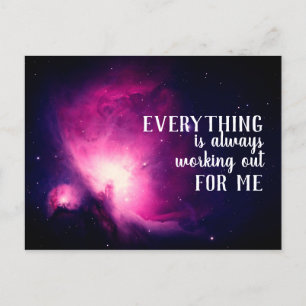Everything is Always Working Out for Me Postcard