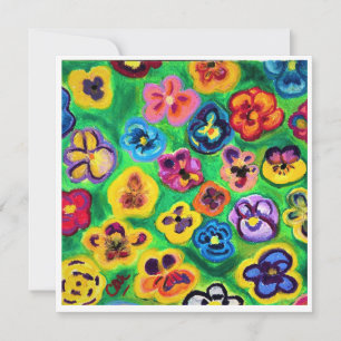 Everything is Coming Up Pansies Note Card