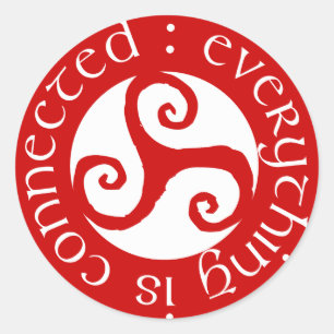 Everything Is Connected Classic Round Sticker