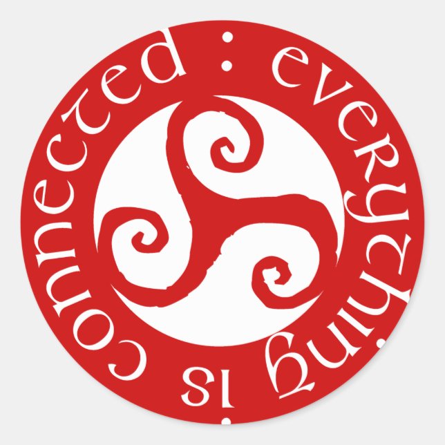 Everything Is Connected Classic Round Sticker (Front)