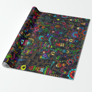 Everything is connected wrapping paper