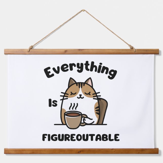 Everything Is Figureoutable Hanging Tapestry (Front)
