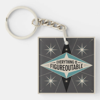 Everything Is Figureoutable Keychain