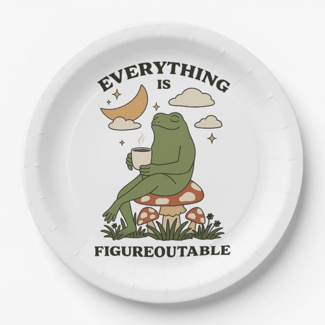 Everything is Figureoutable Paper Plate (Front)