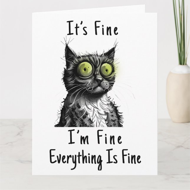Everything Is Fine Big Card (Front)
