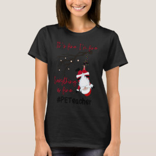 Everything Is Fine Physical Education PE Teacher C T-Shirt