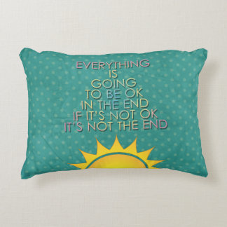 everything is going to be ok accent pillow