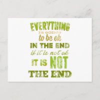 Everything is going to be ok.