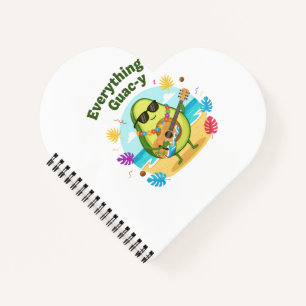 Everything Is Guac-y Funny Avocado Beach Pun Notebook