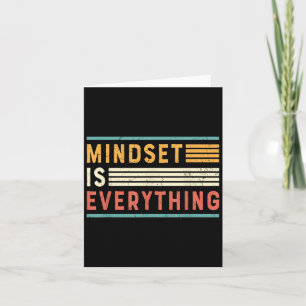 Everything Is Mindset Inspirational Mind Motivatio Card