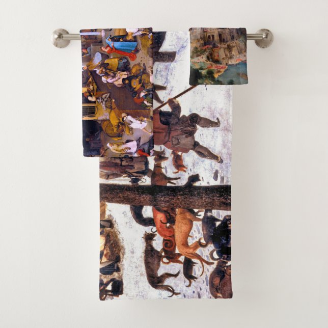 Everything is Pieter Bruegel the Elder Bath Towel Set (Insitu)