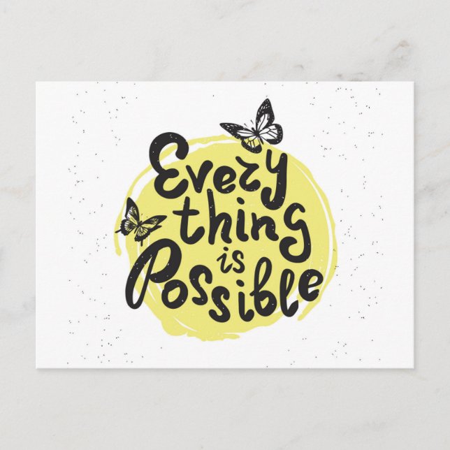 Everything Is Possible Postcard (Front)
