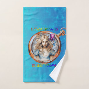 Everything is Queer Today - Alice in Wonderland Bath Towel Set
