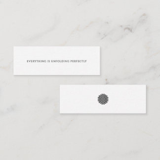 Everything is Unfolding Perfectly Mini Affirmation Loyalty Card