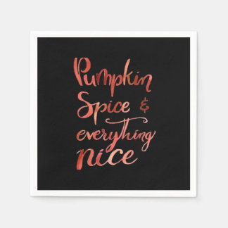 Everything Nice Pumpkin Funny Autumn Fall Napkin