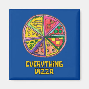 Everything Pizza Art Work by Kareem Magnet