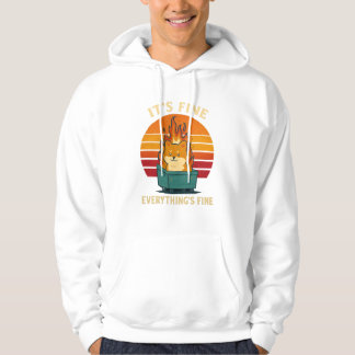 Everything’s Fine – Calm in Chaos Meme Art Hoodie