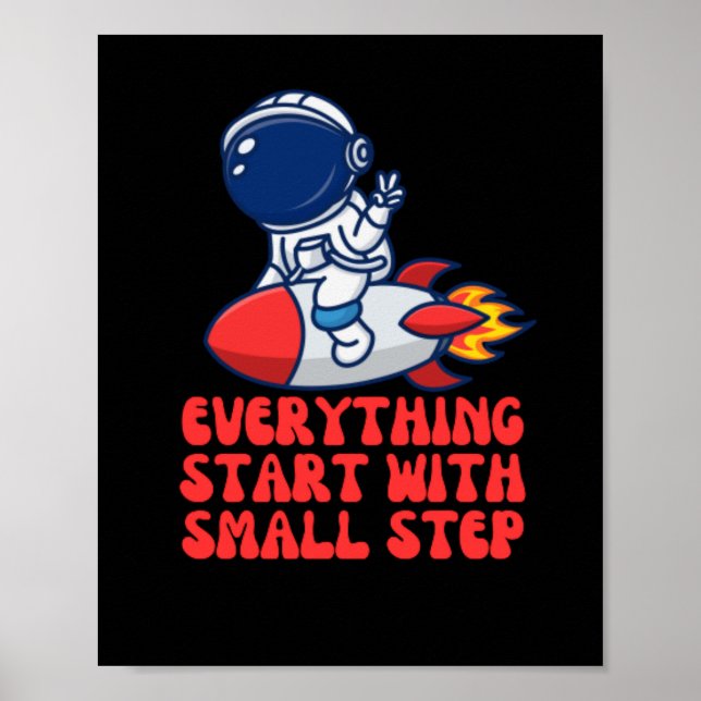 Everything start with small step poster (Front)
