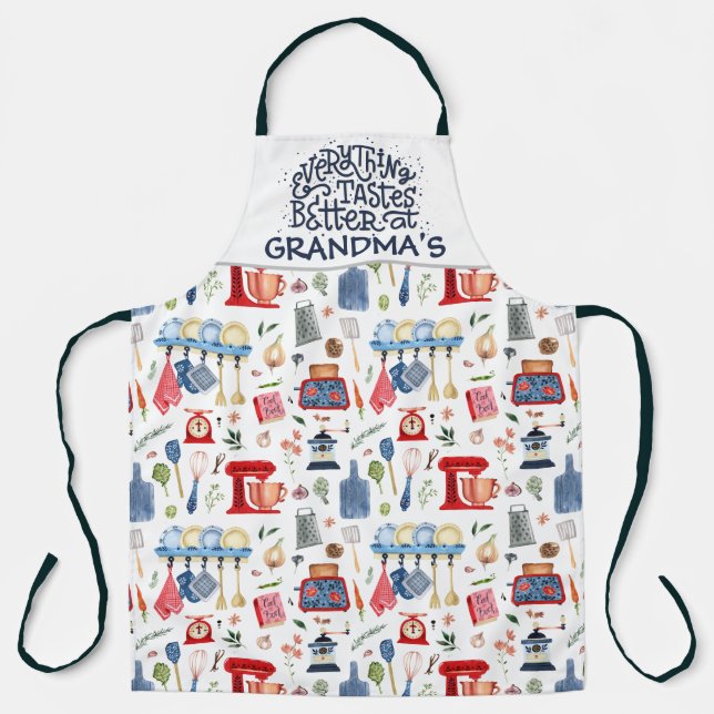 Everything Tastes Better at Grandmas Apron (Front)