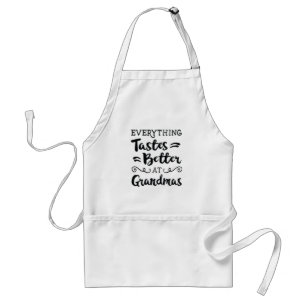 Everything Tastes Better At Grandmas Standard Apron