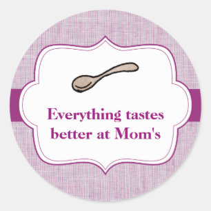 Everything Tastes Better Classic Round Sticker