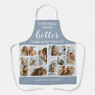 Everything Tastes Better' Photo Collage Mom Gift Apron