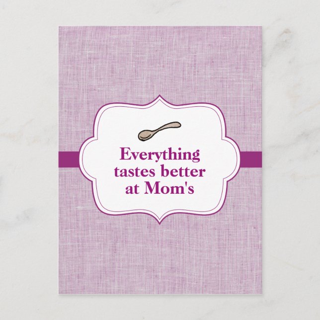 Everything Tastes Better Postcard (Front)