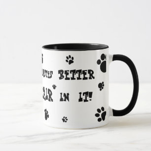 everything tastes better with cat hair mug! mug