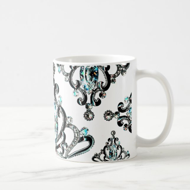 "Everything Tiara" Two-Tone COFFEE MUG (Right)