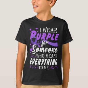 Everything To Me Epilepsy Day Purple Ribbon Epilep T-Shirt