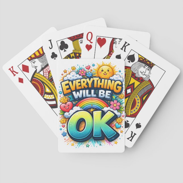 Everything Will Be OK Playing Cards (Back)