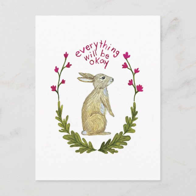 Everything Will Be Ok Postcard (Front)