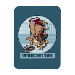 Everything's Under Control Bandicoot One Man Band Magnet