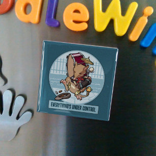 Everything's Under Control Bandicoot One Man Band Magnet
