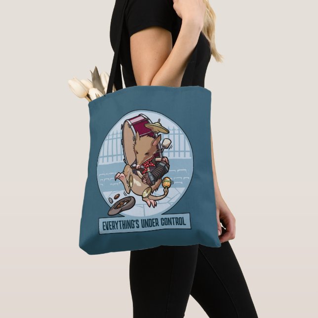 Everything's Under Control Bandicoot One Man Band Tote Bag (Close Up)