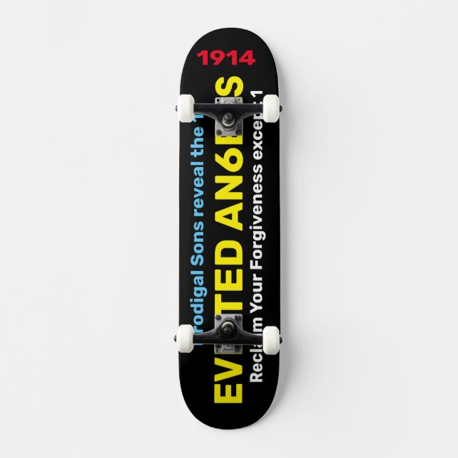 EVICTED ANGELS Skateboard (Front)