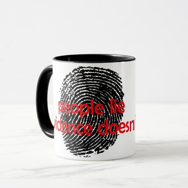Evidence Doesn't Lie Mug (Front Left)