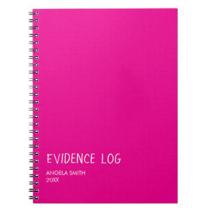 Evidence Log Notebook – Funny Dark Humour Journal,