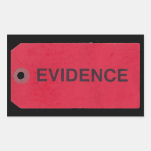 Evidence Tag Rectangular Stickers