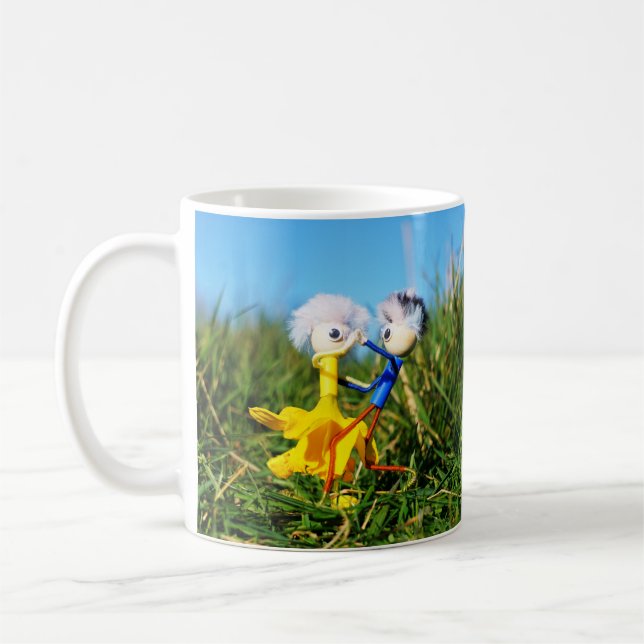 Evidently dancing actively Fubby puppetry. Coffee Mug (Left)