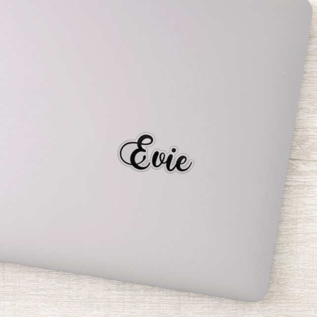 Evie Name - Handwritten Calligraphy (Detail)